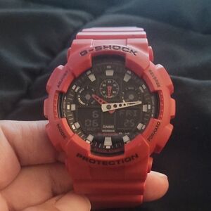 G-Shock Vibrant Red Analog-Digital Watch